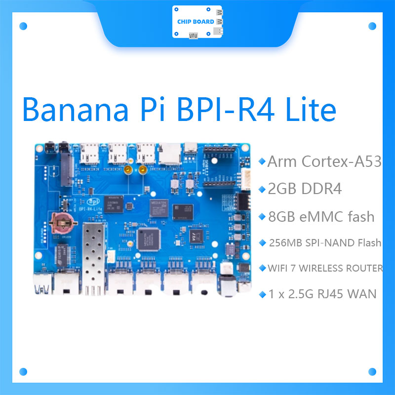 Bananapi Bpi R4 Wifi 7 - Banana Pi BPI-R4 Lite cuenta con